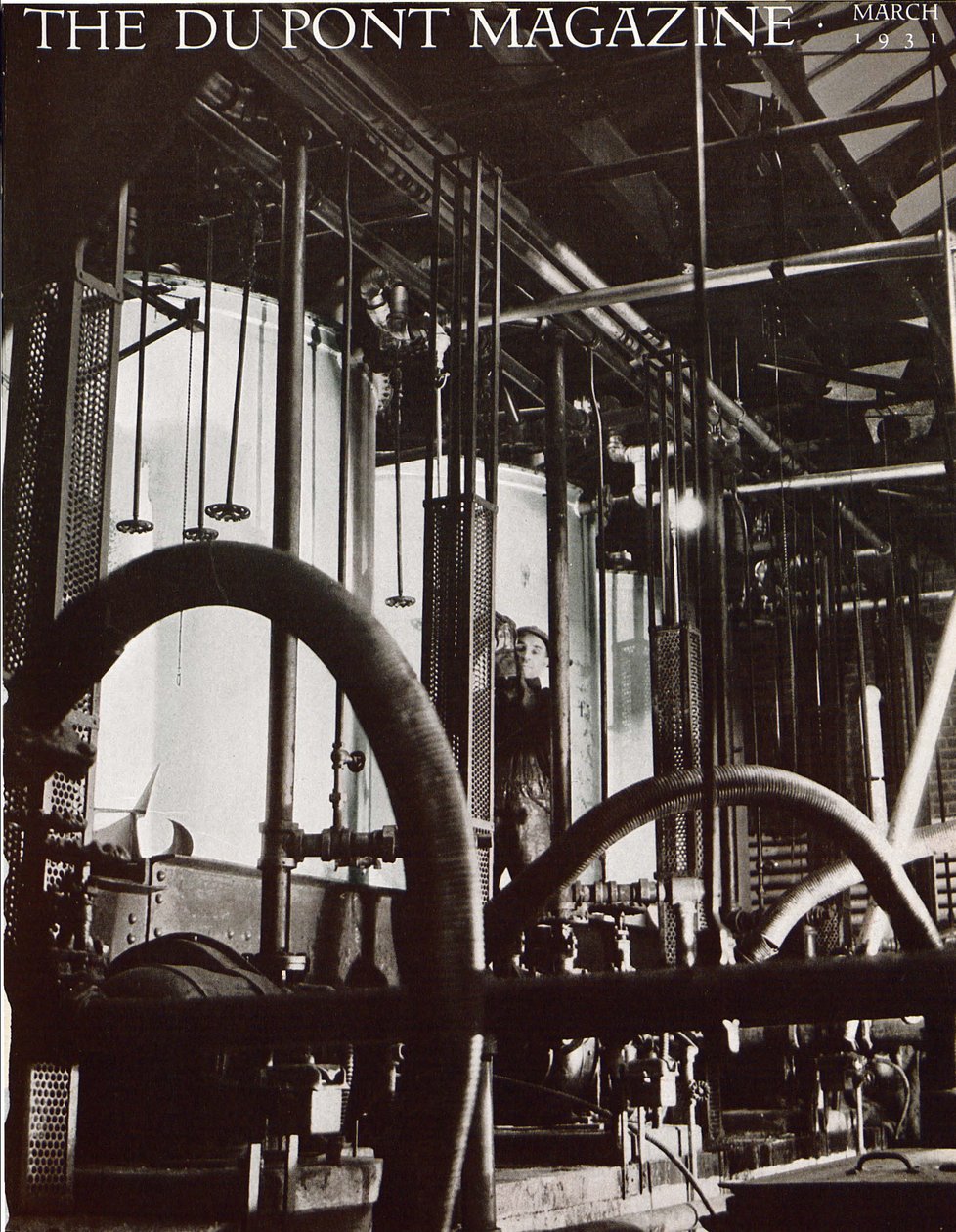 Teollisuuslaitos, DuPont-lehden etukansi, maaliskuu 1931 tekijältä American School