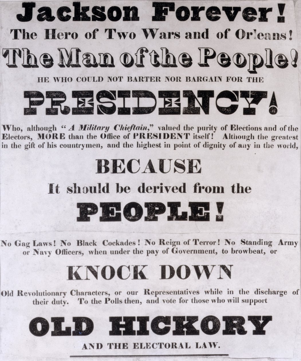Jackson Forever, Presidentinvaalikampanjan juliste tekijältä American School