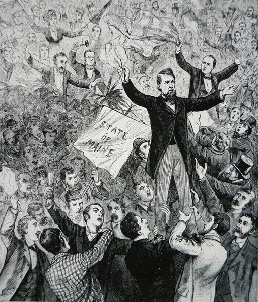 James G. Blaine (1830-93) (kaiverrus) tekijältä American School
