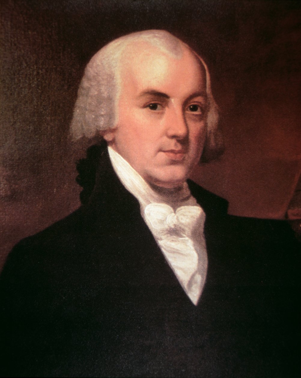 James Madison (1751-1836) (väri litho) tekijältä American School