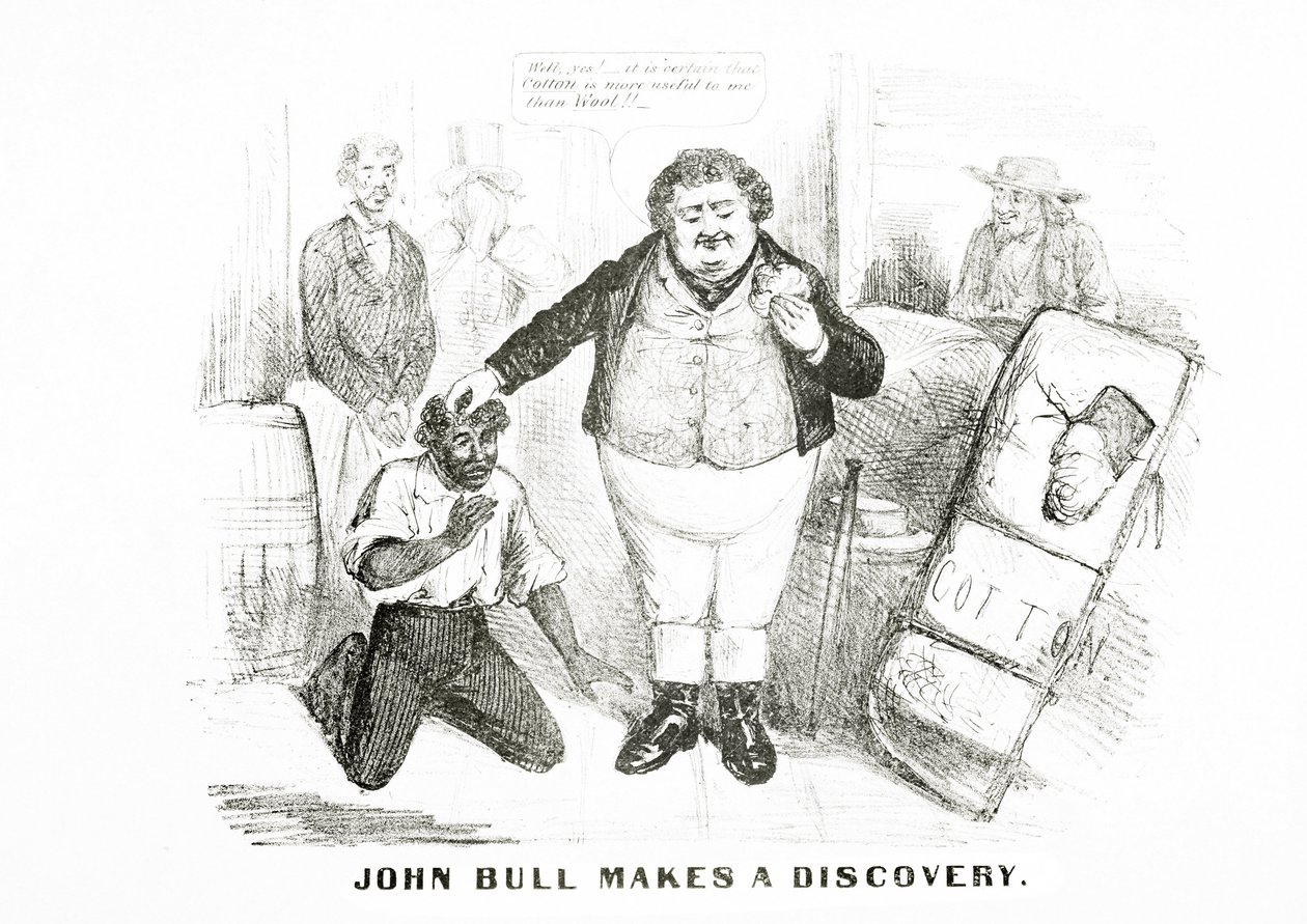 John Bull tekee löydön (litho) tekijältä American School