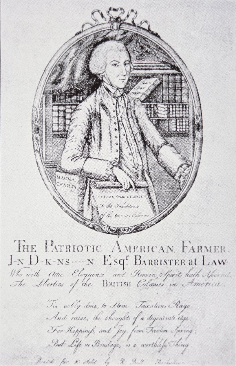 John Dickinson, "The Patriotic American Farmer" (litho) tekijältä American School