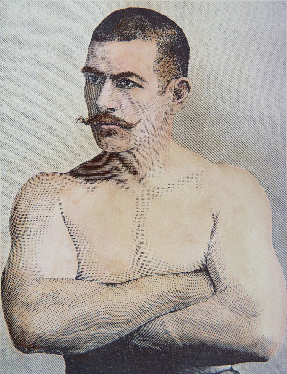 John L. Sullivan (väri litho) tekijältä American School