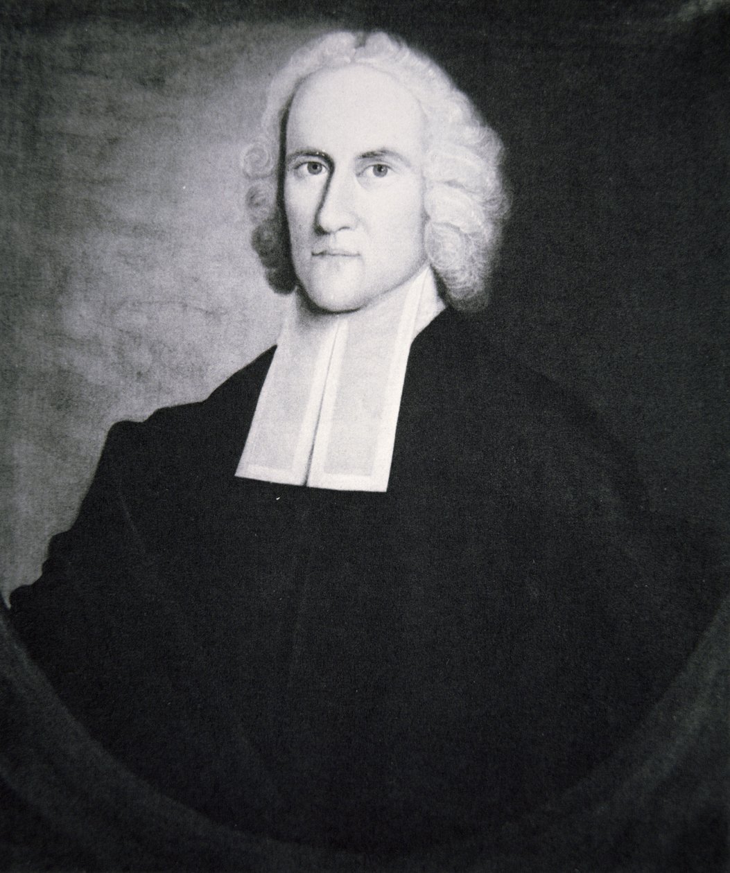 Jonathan Edwards (1703-58) (litho) tekijältä American School