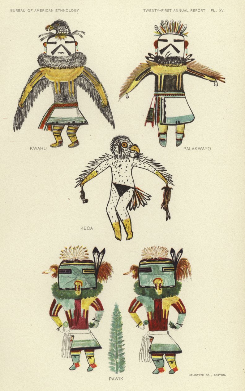 Kwahu, Palakwayo, Keca, Pawik (värilitografia). tekijältä American School