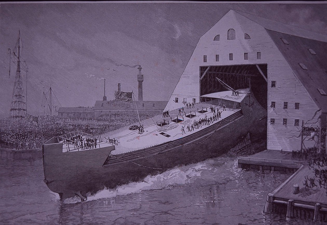 USS Maine laukaistiin kahdeksan vuotta ennen kuin se upposi tekijältä American School