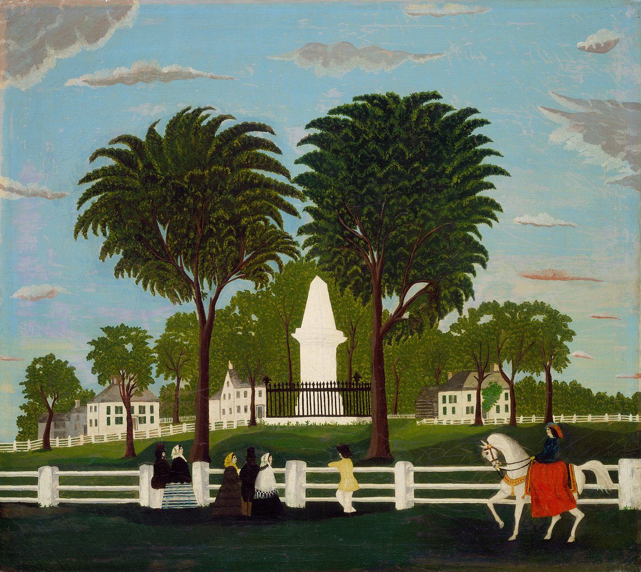Lexingtonin taistelumonumentti, n. 1830 tekijältä American School