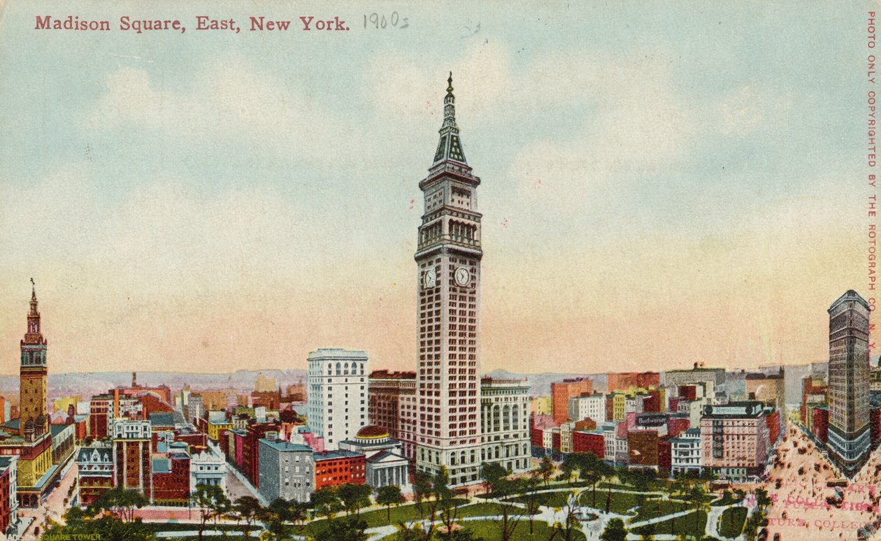 Madison Square, East, New York, 1900-luku tekijältä American School