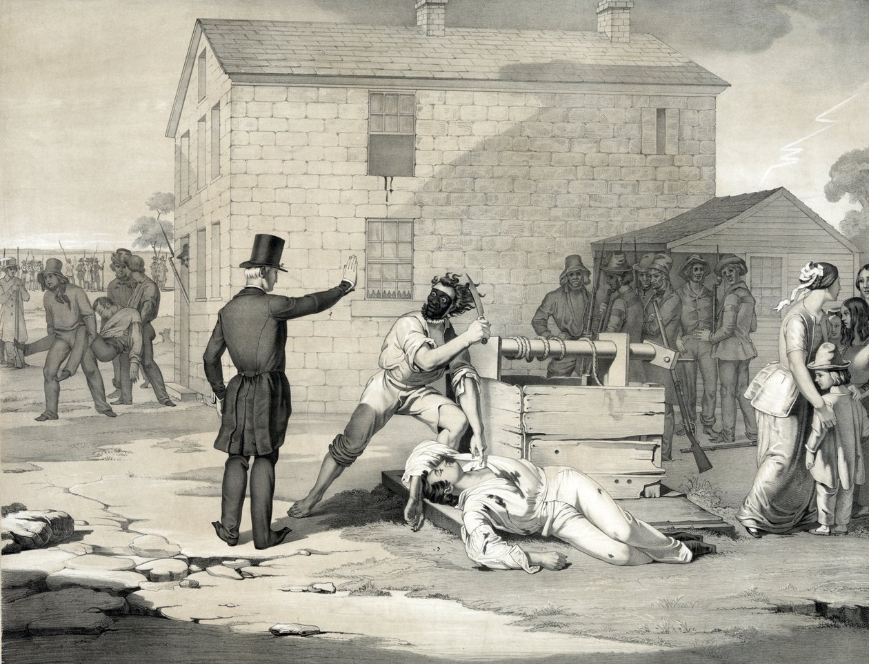 Joseph ja Hyrum Smithin marttyyrikuolema Carthagen vankilassa, 27. kesäkuuta 1844, 1851 tekijältä American School
