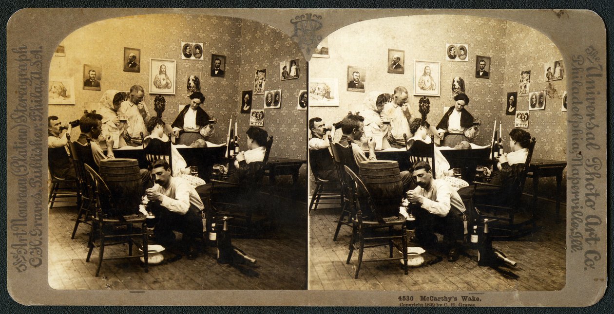 McCarthys Wake (osa 1), 1899 (stereografi) tekijältä American School