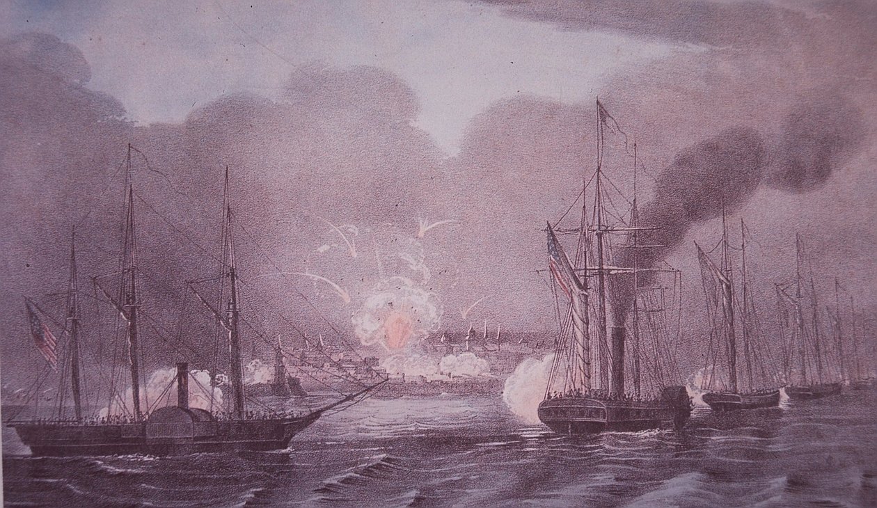 Meksikon ja Amerikan sota (1846-48), Yhdysvaltain laivaston pommi-isku Veracruz tekijältä American School