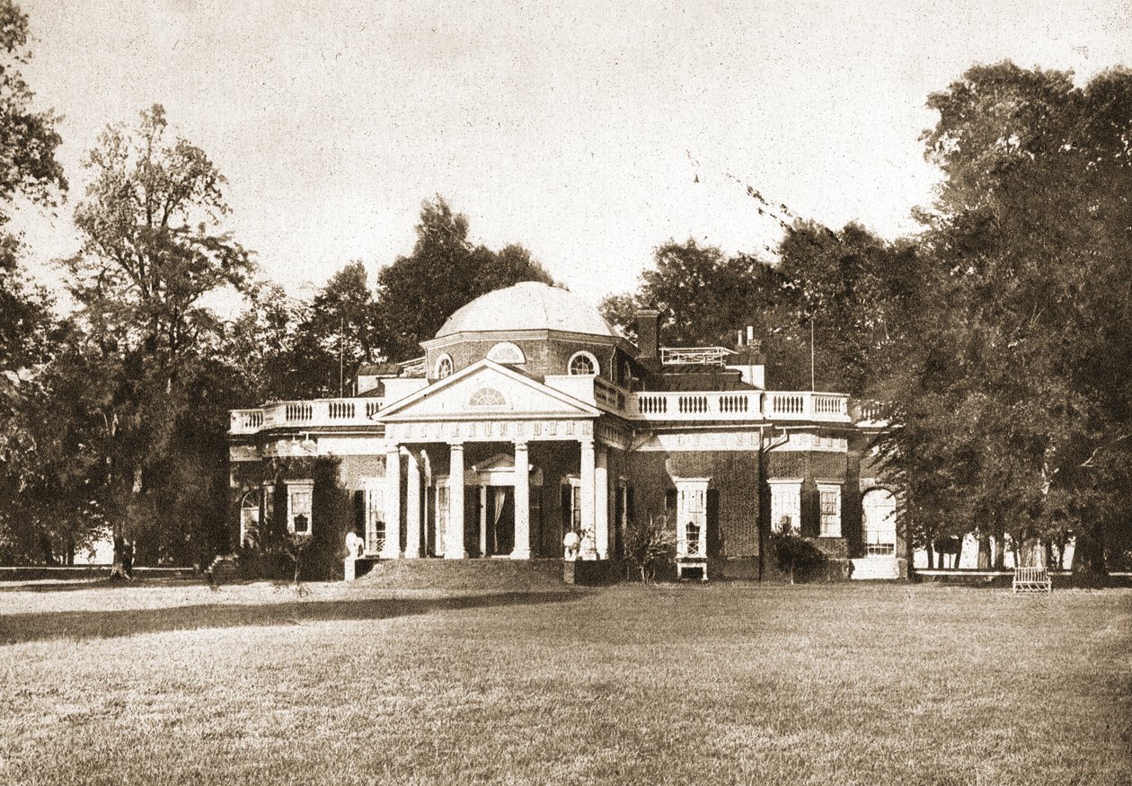 Monticello, Virginia, 1914 (seepiasävyinen syväpaino) tekijältä American School