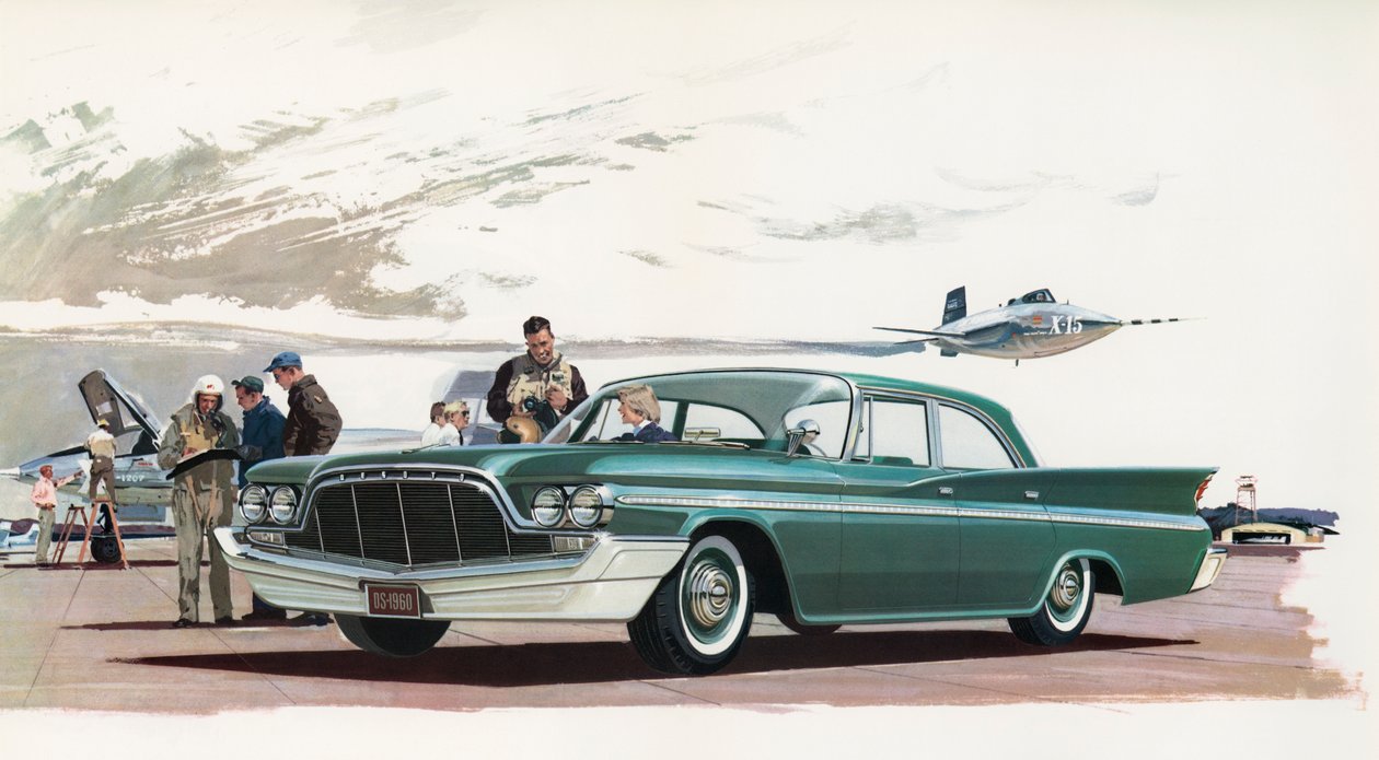 Uudet DeSoto-autot ja suihkukoneet tekijältä American School