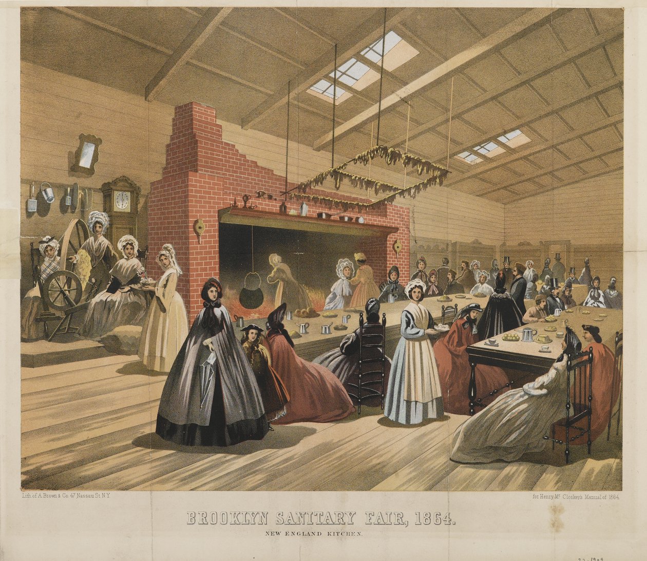 New England Kitchen, Brooklyn Sanitary Fair, 1864 tekijältä American School
