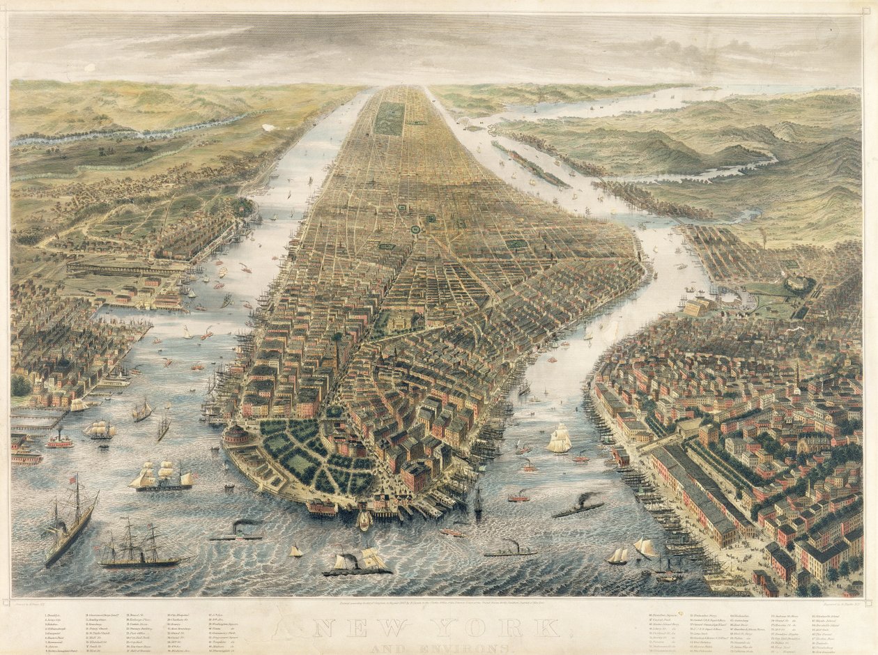 New York ja sen ympäristö, 1867 tekijältä American School