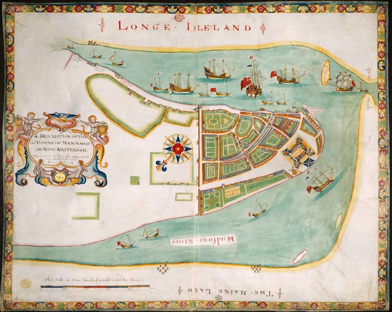 New York: Manhattanin, Long Islandin, Hudson-joen ja New Amsterdamin suunnitelma tekijältä American School