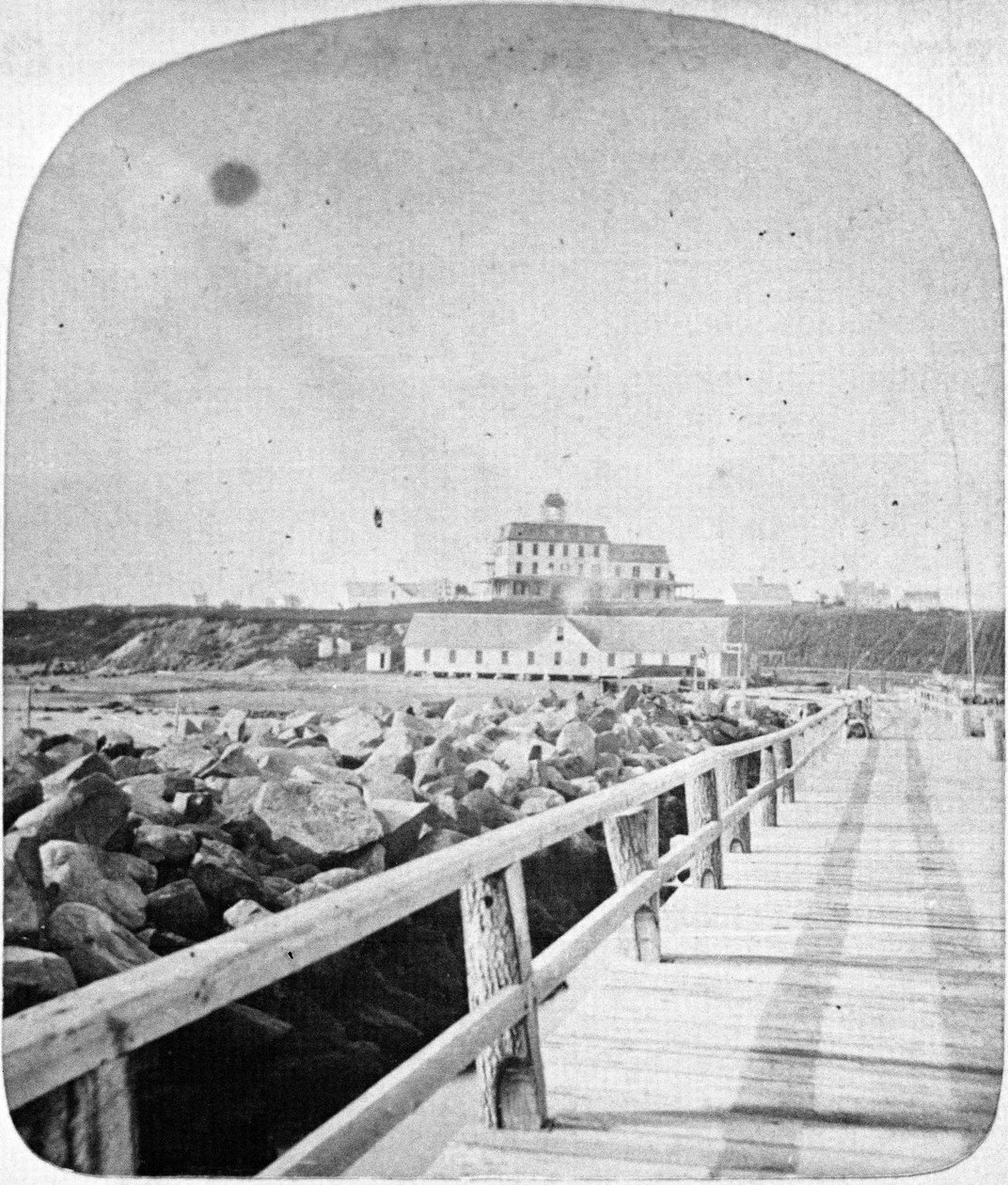 Ocean View Hotel, Block Island, Rhode Island (stereoptikko liukumäki) tekijältä American School