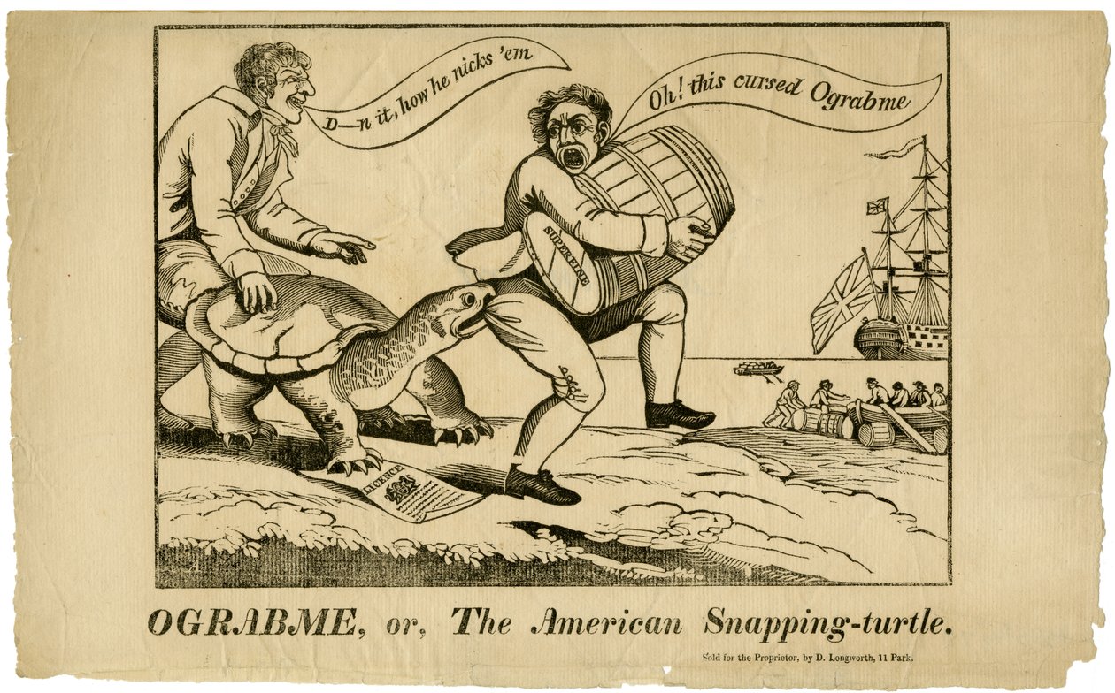 Ograbme eli Amerikkalainen kilpikonna, 1808 tekijältä American School