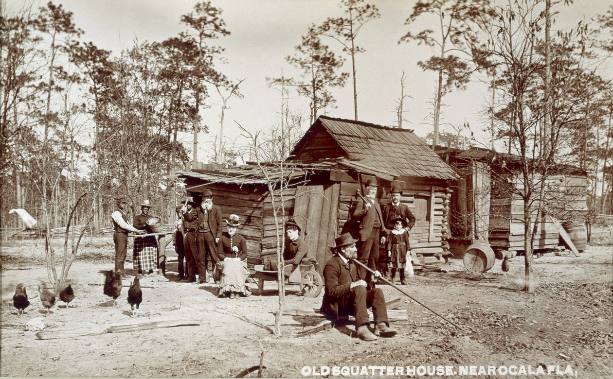 Old Squatter House lähellä Ocalaa, Florida, noin 1880-luku tekijältä American School