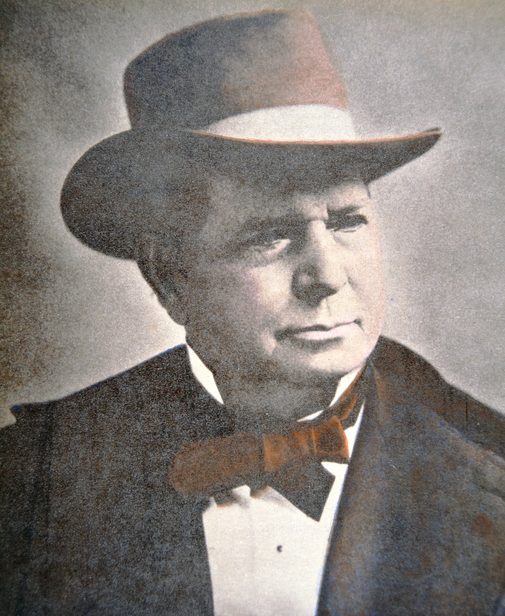 Oliver Fisher Winchester (1810-80) (värillinen kuva) tekijältä American School