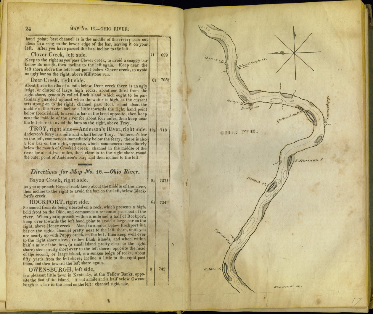 Sivuja The Western Pilotista..., kirjoittanut Samuel Cummings, julkaissut G. Conclin, Cincinnati, 1847 tekijältä American School