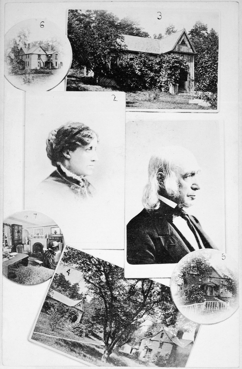 Kuvia Alcott-perheestä ja heidän kodistaan tekijältä American School