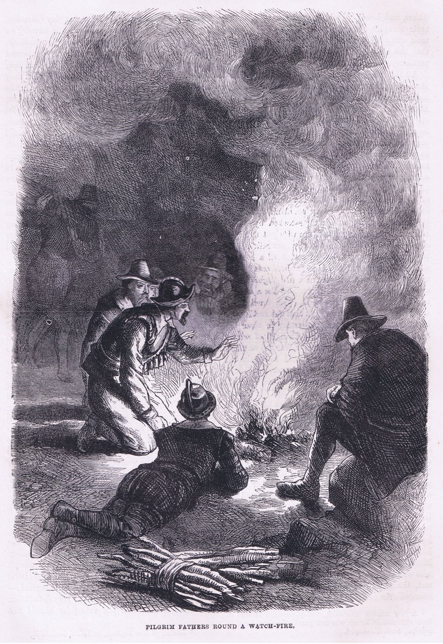 Pilgrim Father on kellotulen ympärillä, esimerkki Cassell
