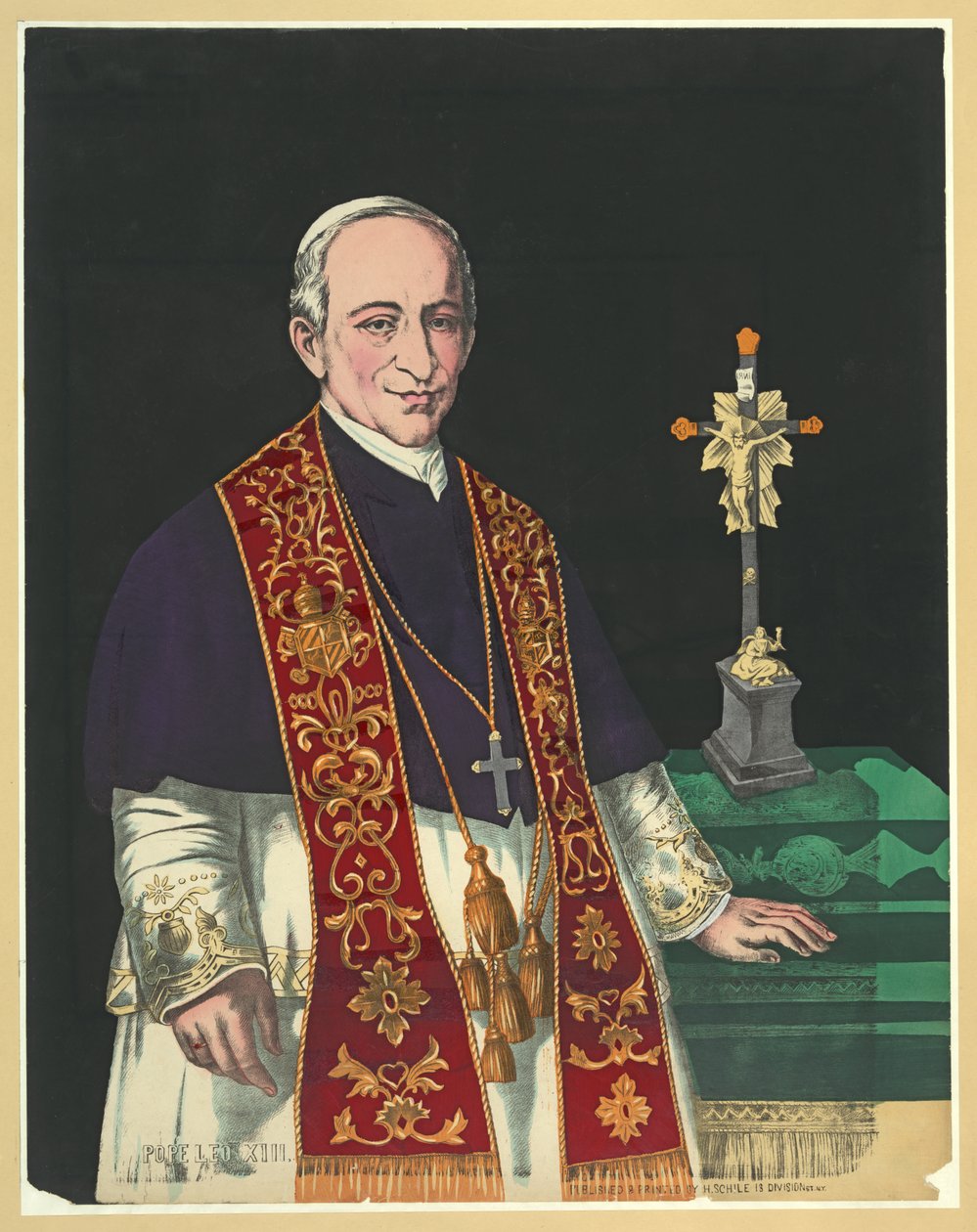 Paavi Leo XIII, pub. 1878 (väriliitos) tekijältä American School