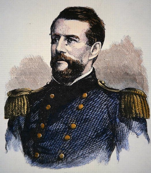 Admiral Keyesin muotokuva, Yhdysvaltain laivasto (värilitho) tekijältä American School