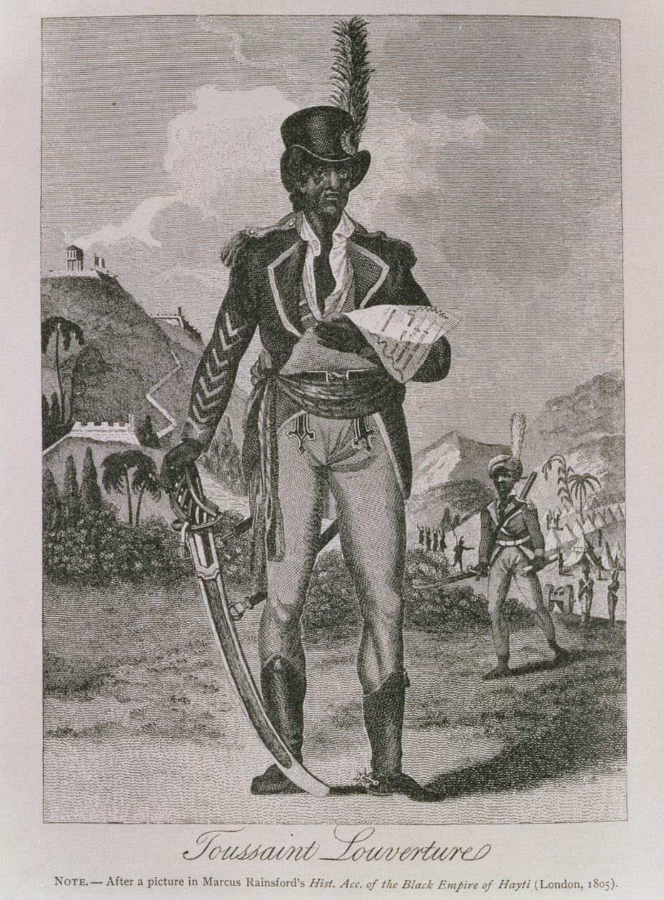 Muotokuva Francois Dominique Toussaint-Louverturesta (n. 1743-1803) (kaiverrus) tekijältä American School