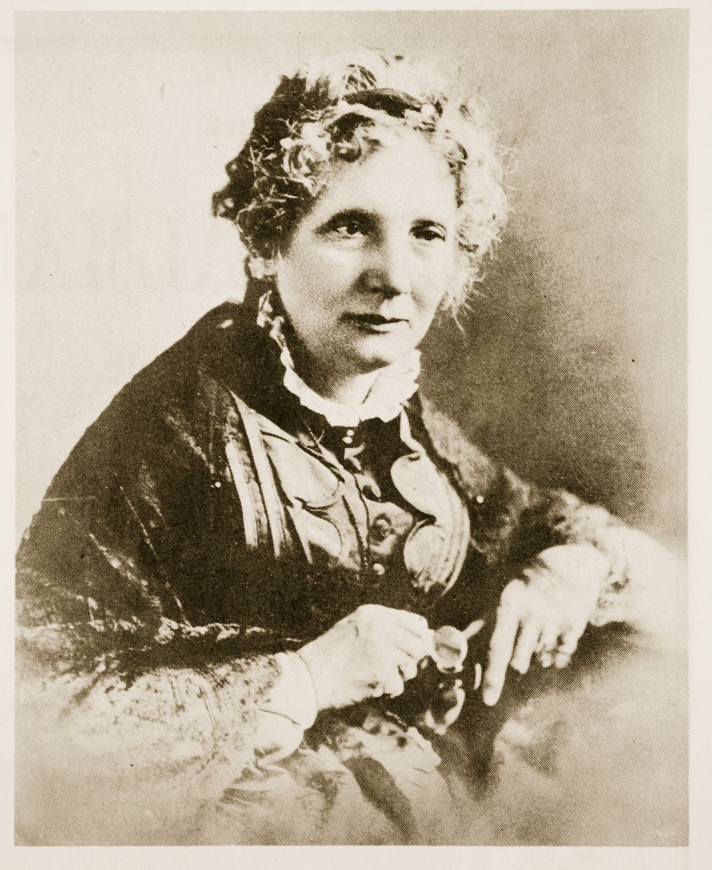 Harriet Beecher Stowen muotokuva tekijältä American School