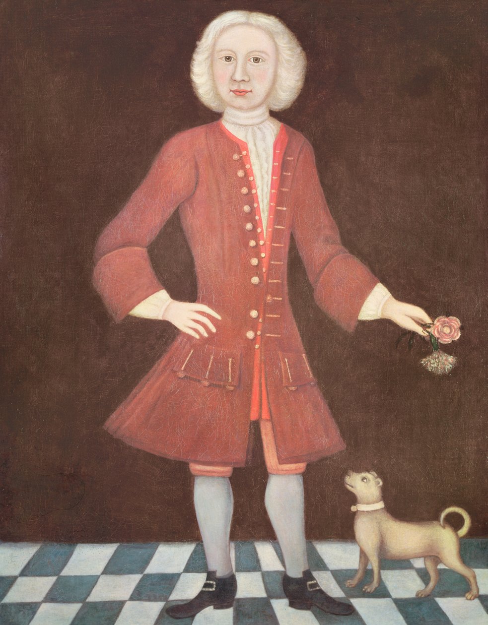Jonathan Benthamin muotokuva, n. 1725 tekijältä American School