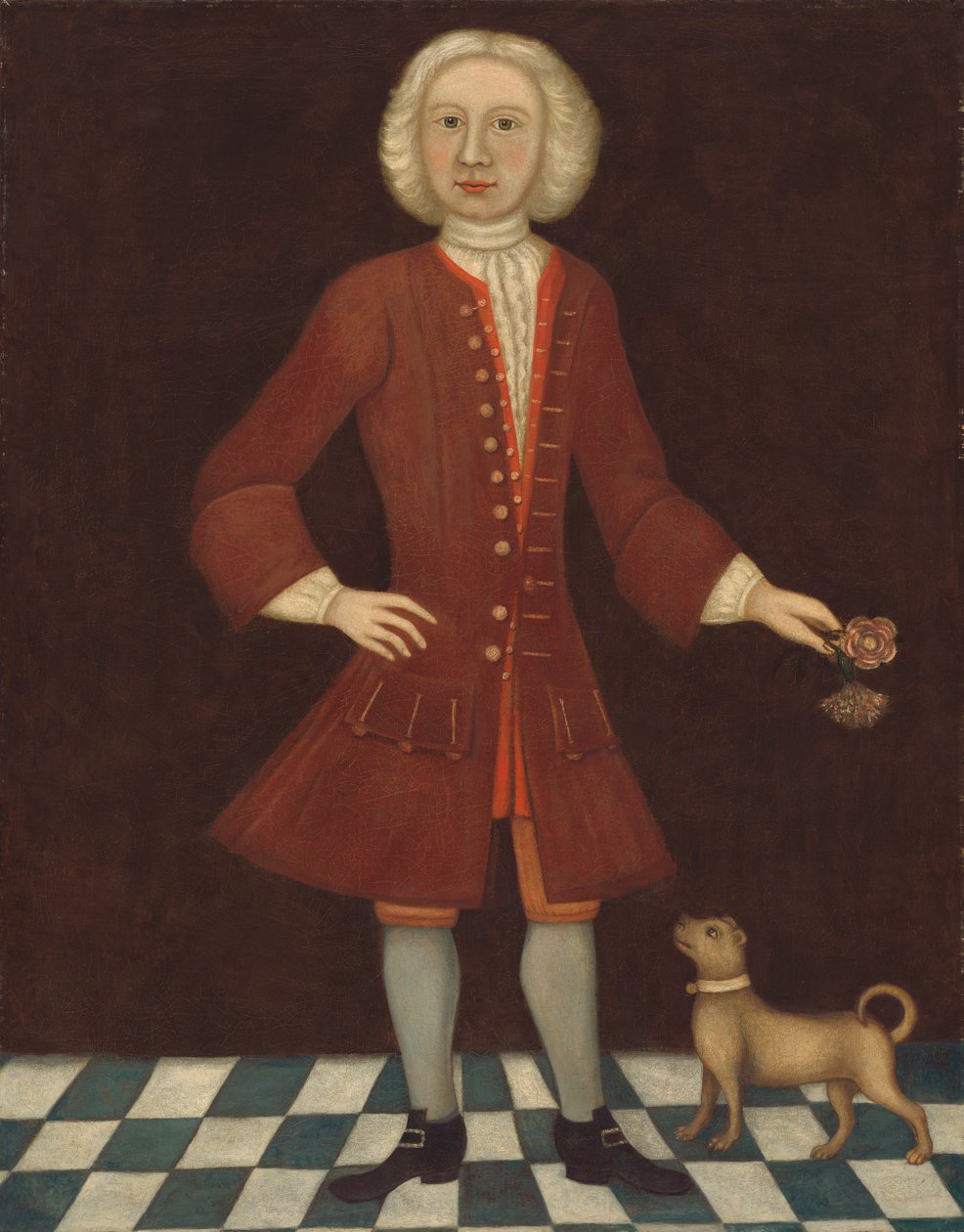 Jonathan Benthamin muotokuva, n. 1725 tekijältä American School