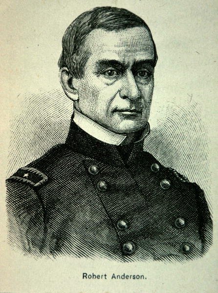 Majuri Robert Andersonin (1805-71) muotokuva (litho) tekijältä American School