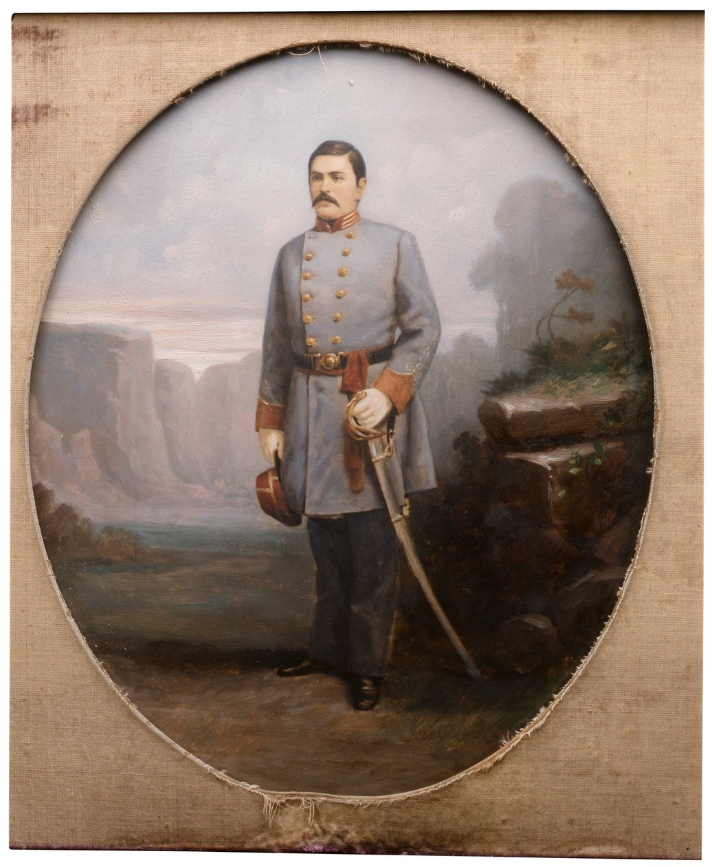 Majuri William Prestonin muotokuva (öljy kankaalle) tekijältä American School