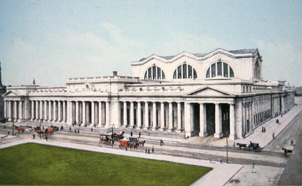 Postikortti Pennsylvanian asemalta, New York City tekijältä American School