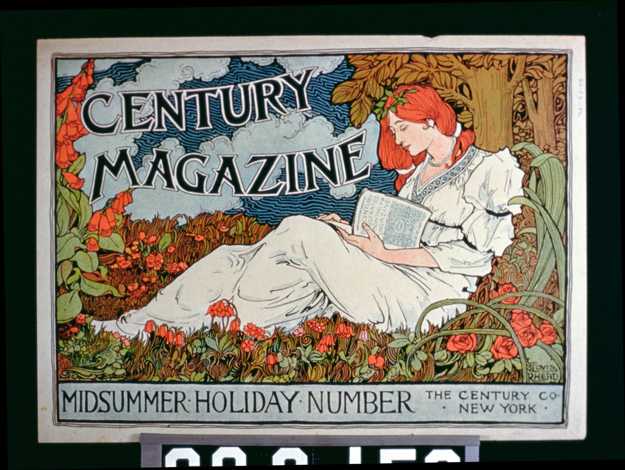 Julistemainonta Century Magazine, Midsummer Holiday Number, New York tekijältä American School