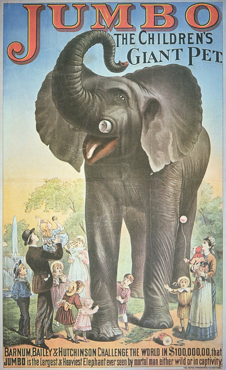 Julistemainos "Jumbo the Children