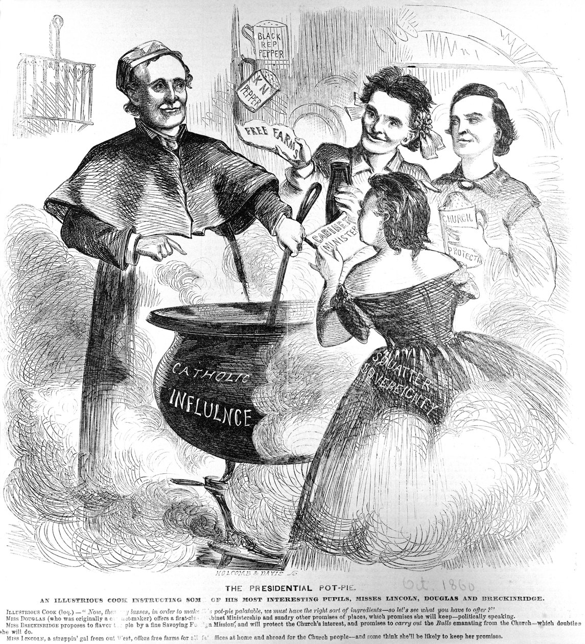 Presidential Pot Pie, Frank Leslies Budget of Fun, 1. lokakuuta 1860 tekijältä American School