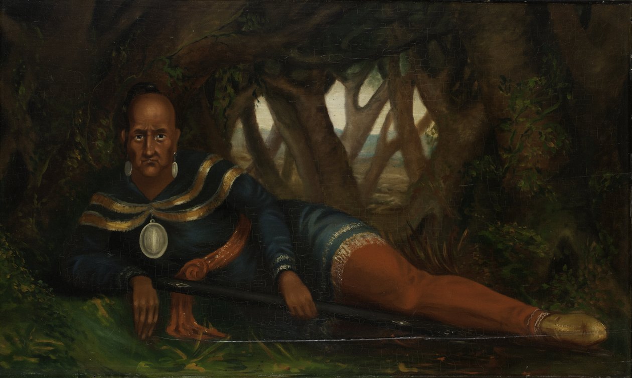 punainen takki; Seneca-intiaanien päällikkö, 1830 tekijältä American School