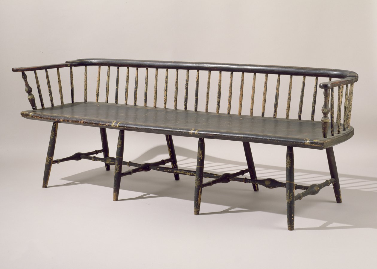 Settee, 1807-14 (maalattu vaahtera) tekijältä American School