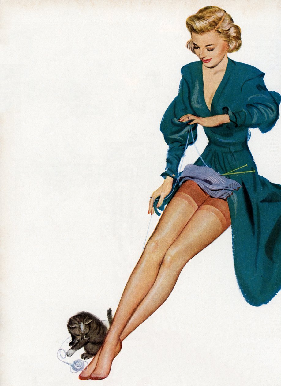 Sexy Woman Showing Off Hänen Nylons tekijältä American School