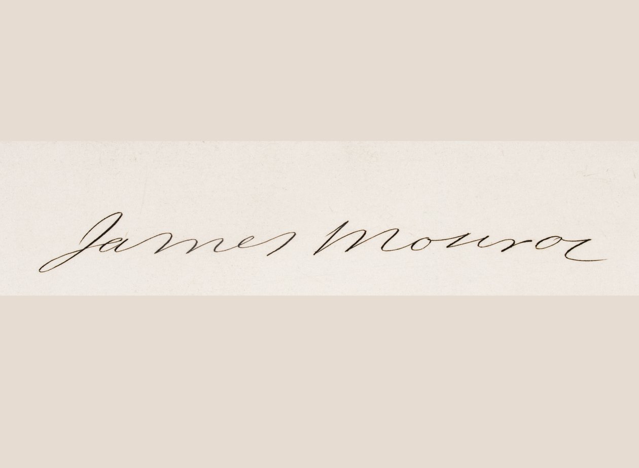James Monroen allekirjoitus tekijältä American School