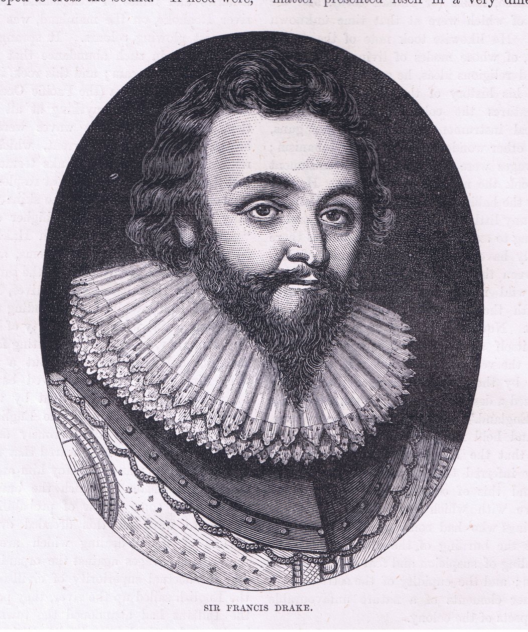Sir Francis Drake, kuvitus Cassell