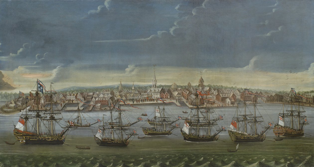 New Yorkin kaupungin kaakkoisprospekti, n. 1756-7 tekijältä American School