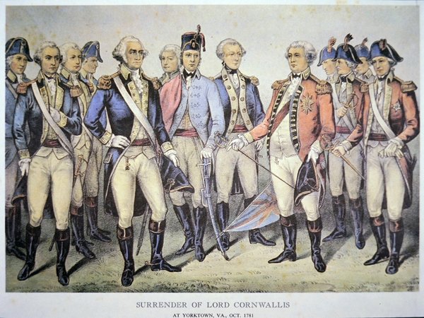 Lordi Cornwallisin antautuminen Yorktownissa, Virginiassa tekijältä American School