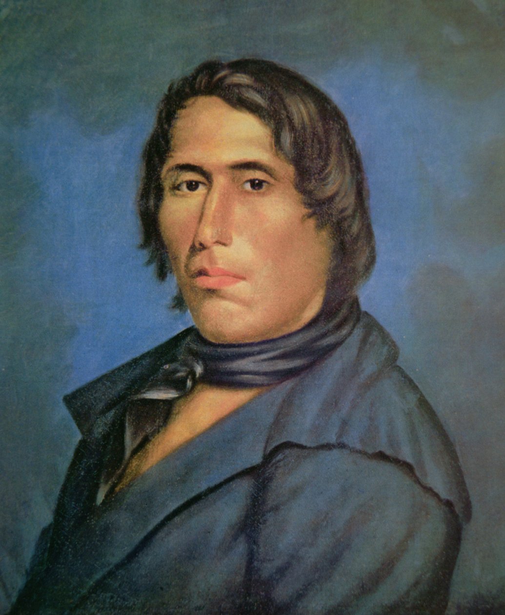 Tecumseh (1768-1813) (öljy kankaalle) tekijältä American School