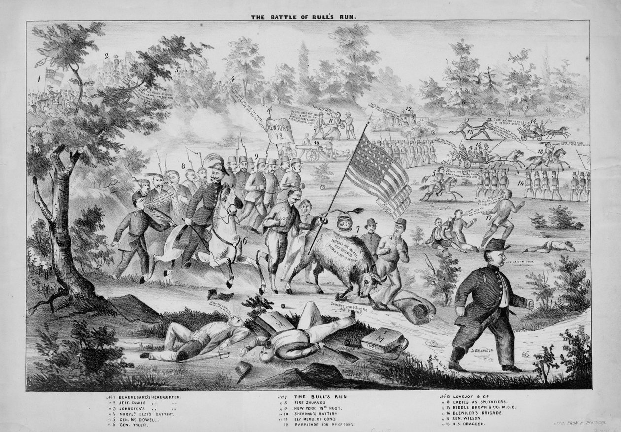 The Battle of Bulls Run, noin 1861 tekijältä American School