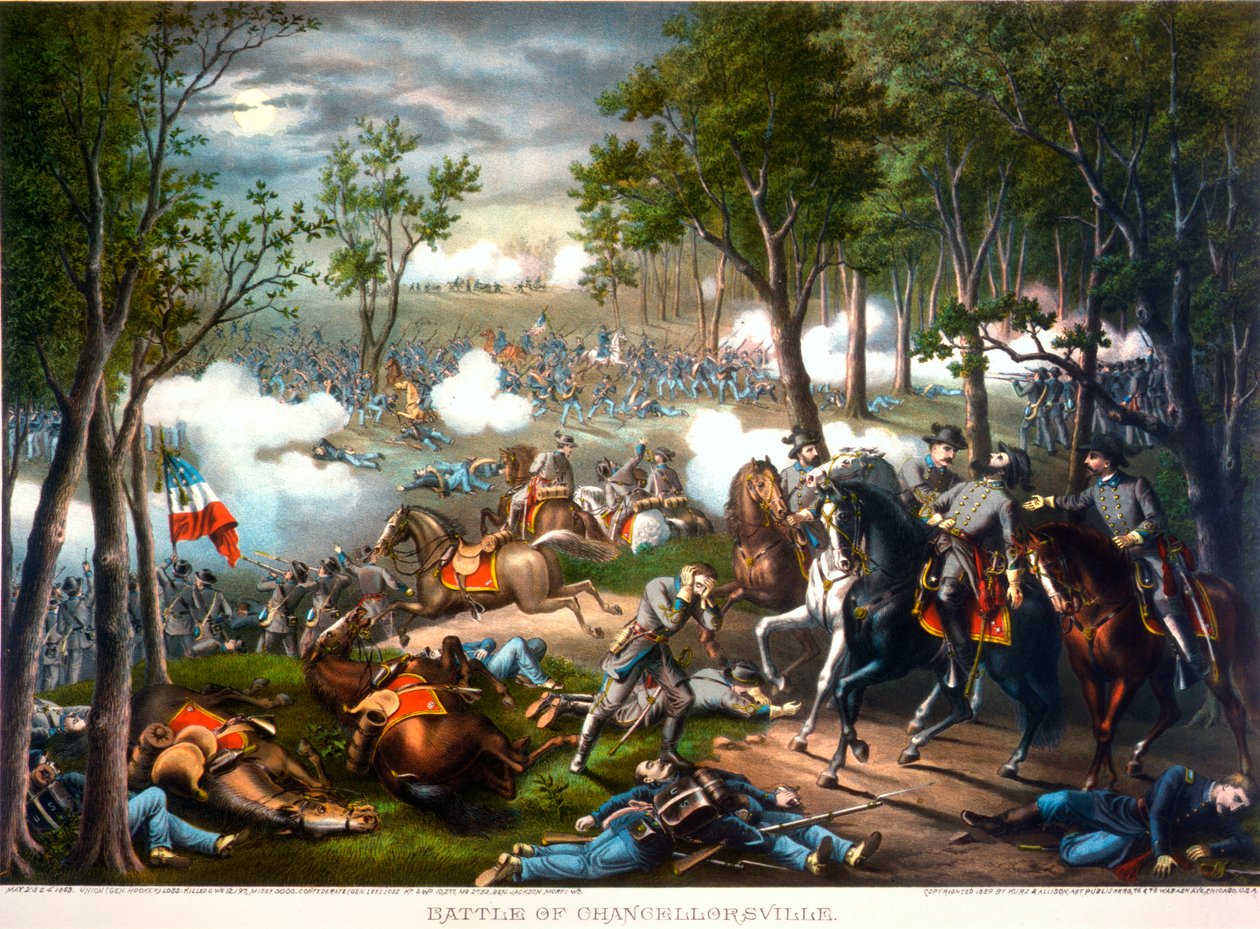 Chancellorsvillen taistelu, Virginia, 1863 tekijältä American School