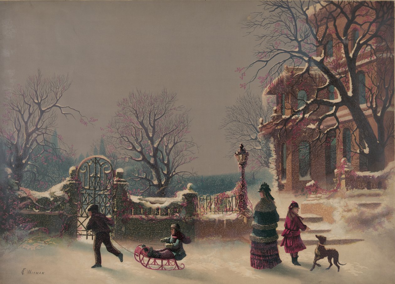 Ensimmäinen lumi, 1877 (tulostus) tekijältä American School